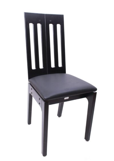 Svart stabil stol för restaurang